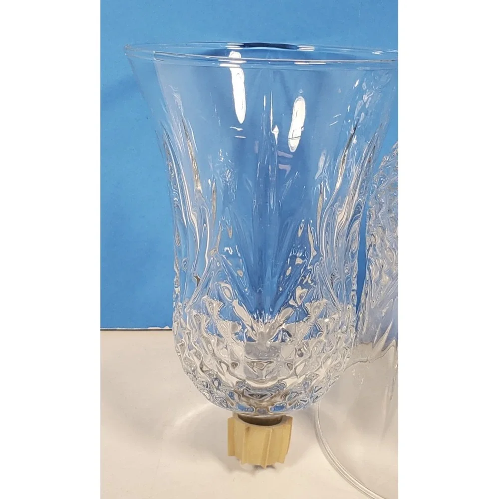 Vintage Votive Cups Windsor Patt Glass Peg Candle Home Interior N/Grippers QTY 2